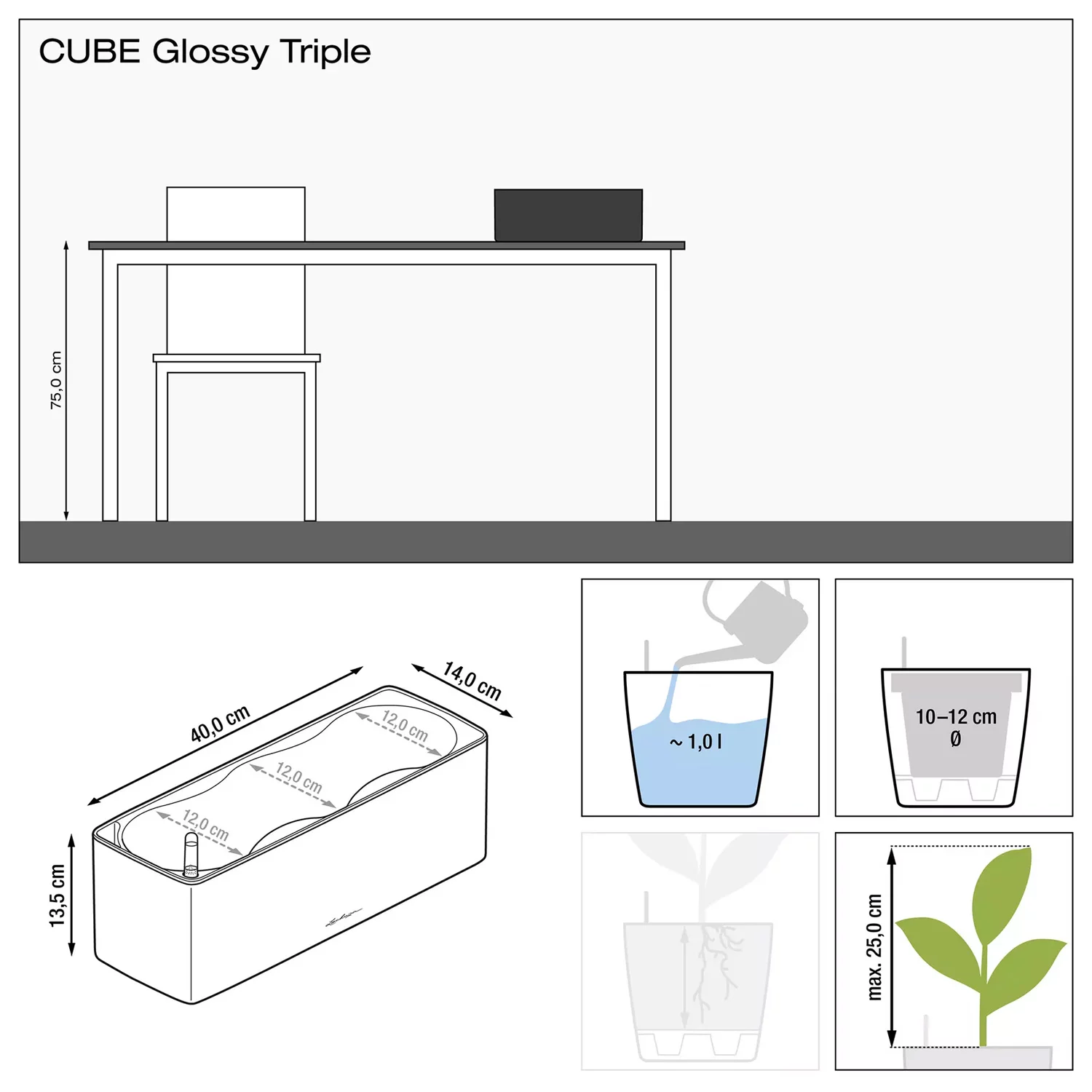 Cube Glossy Triple size