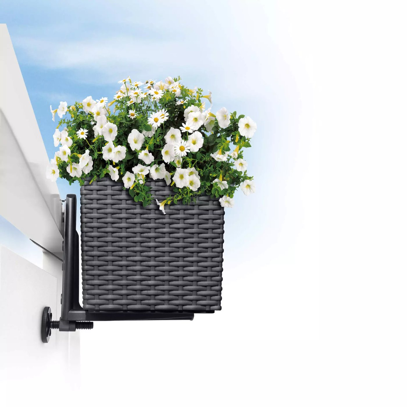 Balcony box holder CLASSIC black (1)