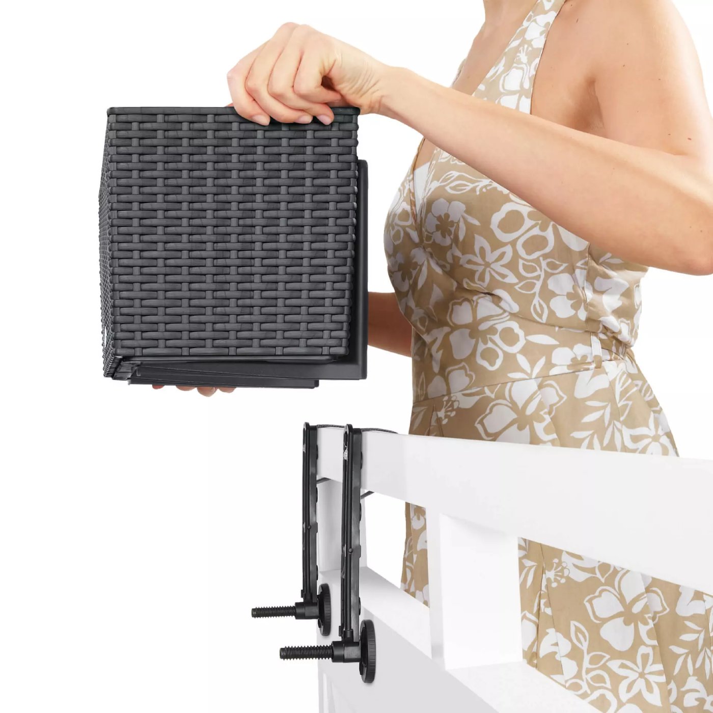 Balcony box holder CLASSIC black (4)