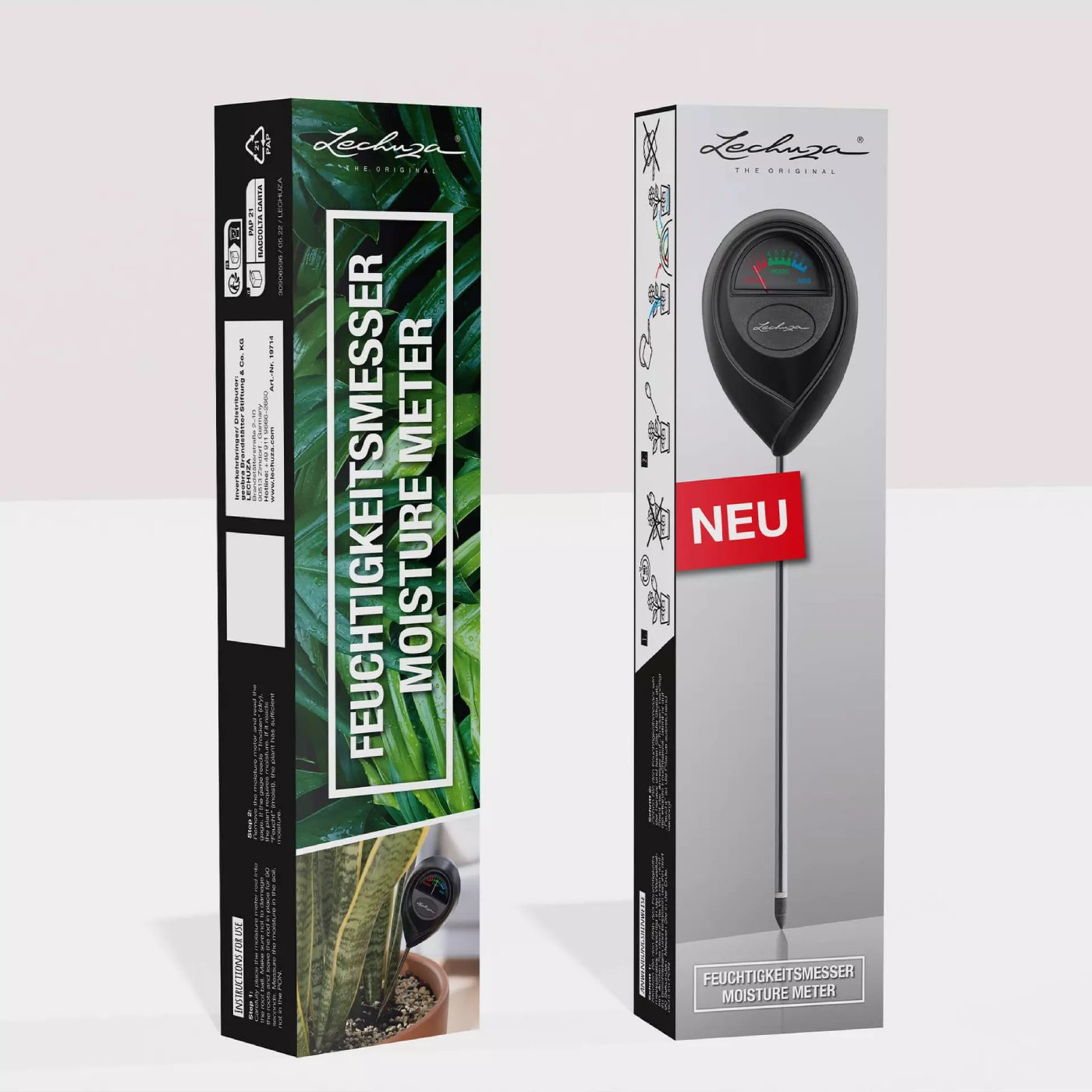 Moisture meter in box