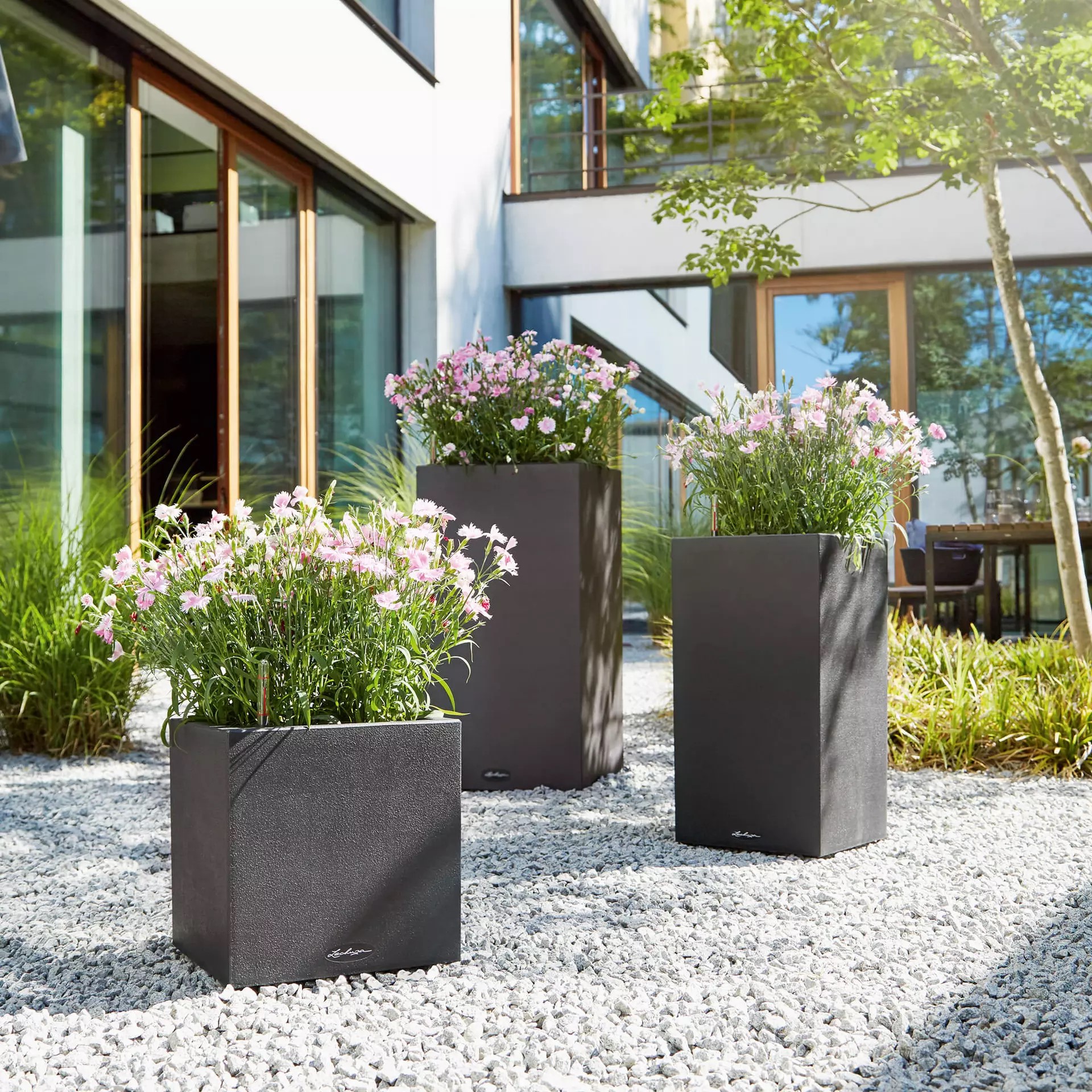 Lechuza Canto Stone high and low outdoors